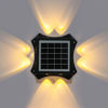 Picture of Solar Wall Light 4 Sides / 8 Leds (Warm White)