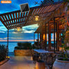 Picture of Pumpkin Style Solar Hanging Light W/R.Control (White)