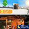 Picture of Pumpkin Style Solar Hanging Light W/R.Control (White)