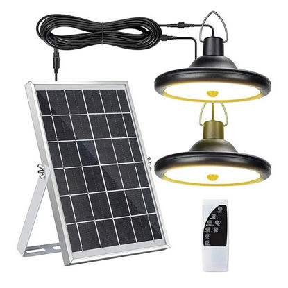 Picture of Double Hanging Solar Pendant Lamps W/R.Control (4 Modes)