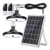 Picture of Double Hanging Solar Pendant Lamps 4 Modes - W/R.Control (White)