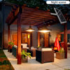 Picture of Double Hanging Solar Pendant Lamps 4 Modes - W/R.Control (White)