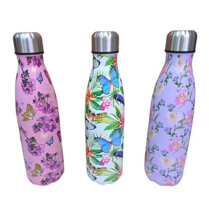 Picture of Vacuum Flask - 500ml (butterfly / flowers)