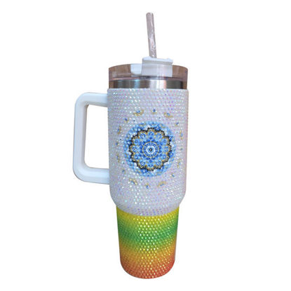 Picture of Vacuum Flask (rainbow-mandala)