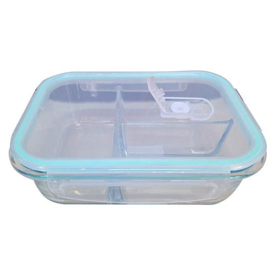 Picture of Glass Container (3 divider) - 6x15x20cm