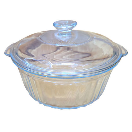 Picture of Glass Casserole Dish W/Cover - 22cm