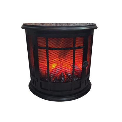 Picture of Fireplace Deco Oval (Electric or Battery Operated) - 28 x 30 x 16cm
