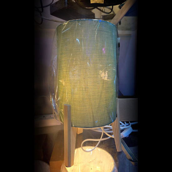 Picture of Table Lamp with Wooden Stand (Bulb Not Included)