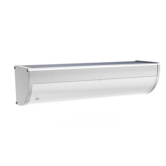 Picture of Solar Aluminium Curve Wall Light Large (White)