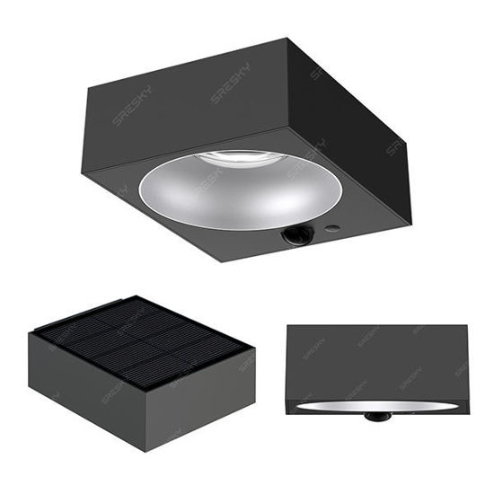 Picture of Solar Halo Light Square Box Shape (Warm White)
