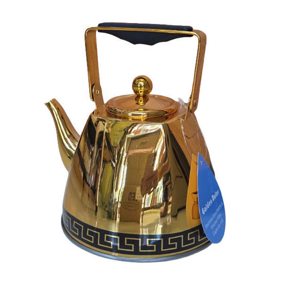 Picture of Kettle Whistling Gold/Design  W/Strainer - 1.5lts