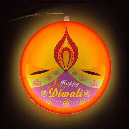 Picture of Happy Divali Diya Light - 33cm