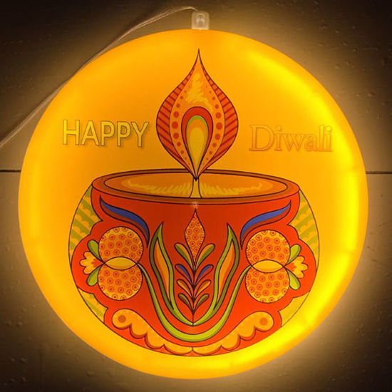 Picture of Happy Divali Diya Light - 33cm