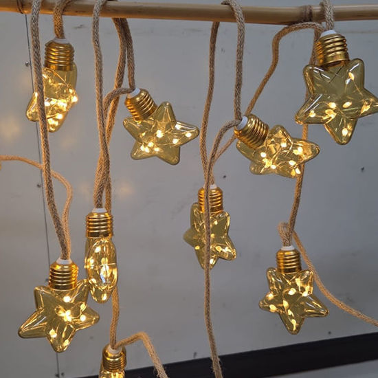 Picture of Festoon star lights (16bulbs-7M)