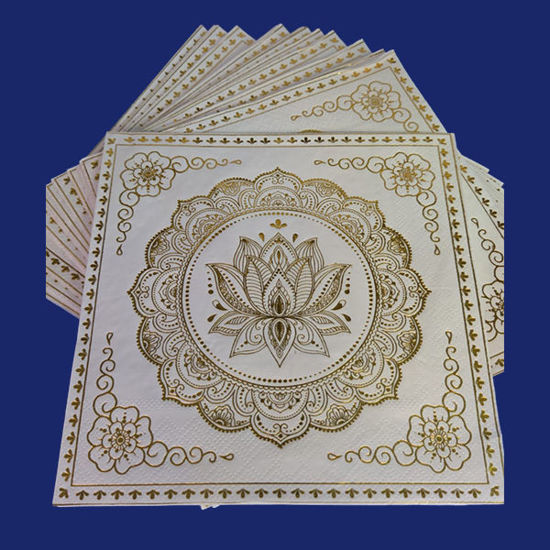 Picture of Gold Lotus tissue (pack 20 pcs)