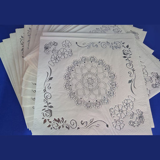 Picture of Silver lotus tissue paper (pack 20pcs)