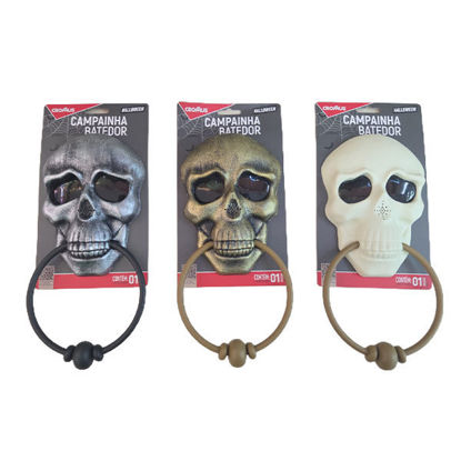 Picture of Halloween skull doorknob